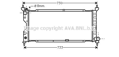 AVA QUALITY COOLING Радиатор, охлаждение двигателя OL2185